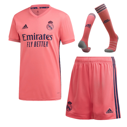 Real Madrid Soccer Jersey Away Whole Kit Shirt Short Socks