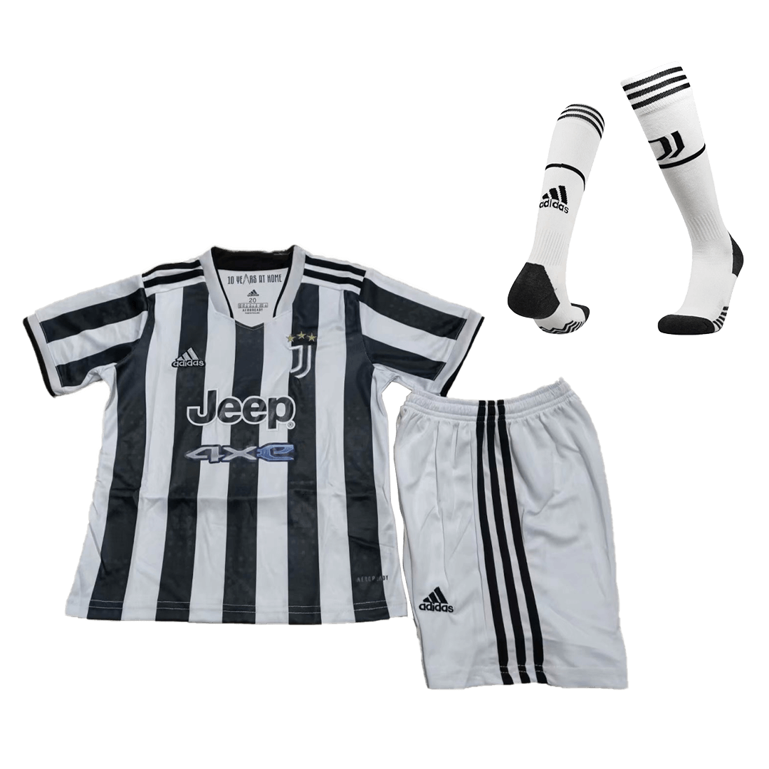 Juventus Kids Soccer Jersey Home Kit (Jersey+Short+Socks) 2021/22