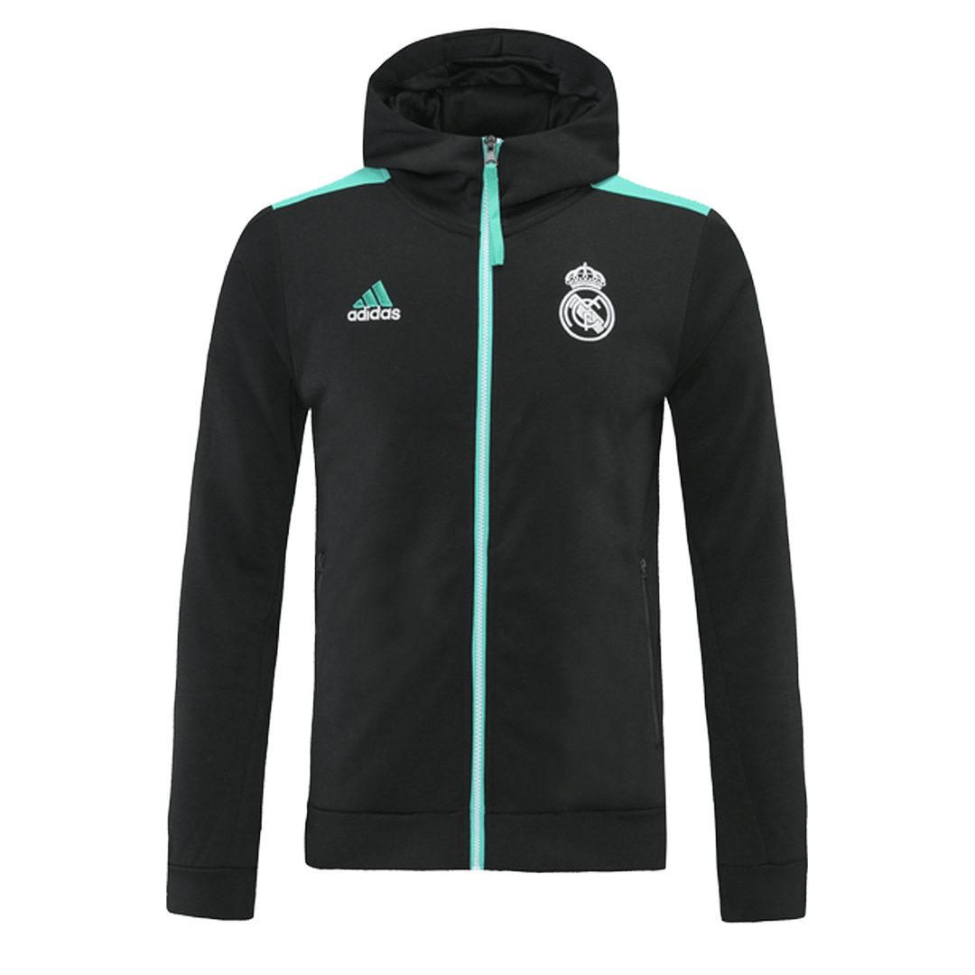 Real Madrid Hoodie Jacket Black&Blue 2021/22
