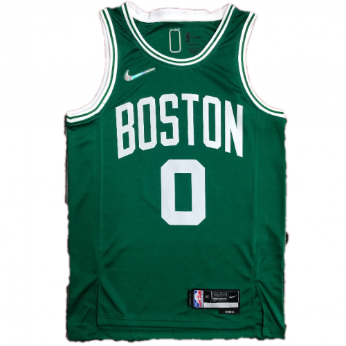 Nike Men's Boston Celtics Jayson Tatum #0 White Dri-Fit Swingman Jersey, XL