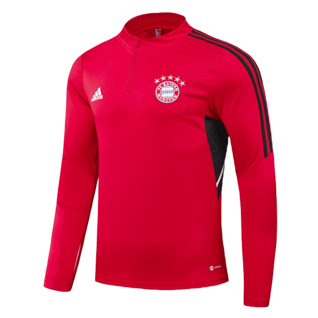 Bayern Munich Zipper Sweat Training Kit(Top+Pants) Red 2022/23