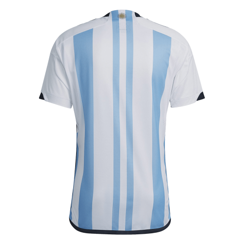 Argentina Three Stars Jersey Home Kit(Jersey+Shorts) Replica 2022