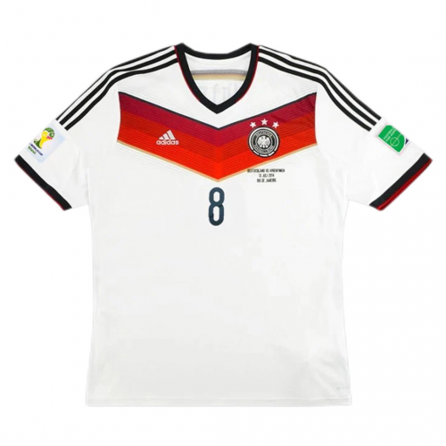 Germany ÖZIL #8 Retro Jersey Home Replica World Cup 2014