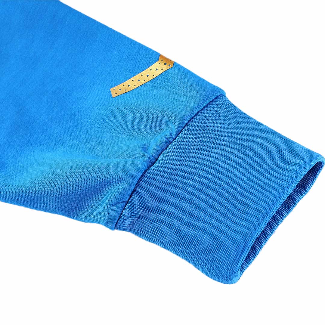 Italy Hoodie Sweatshirt Kit(Top+Pants) Blue 2022/23