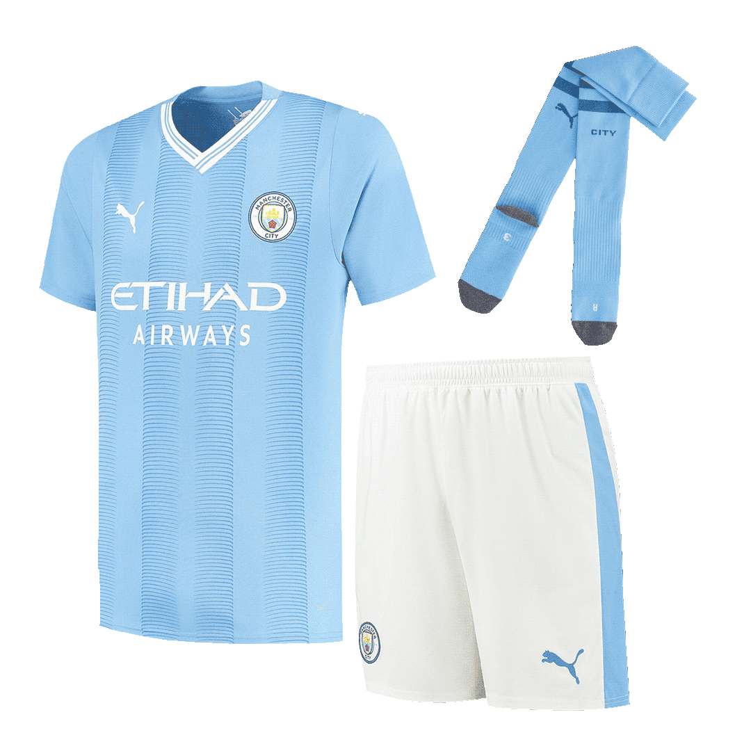 Manchester City Whole Kit(Jersey+Shorts+Socks) Home 2023/24